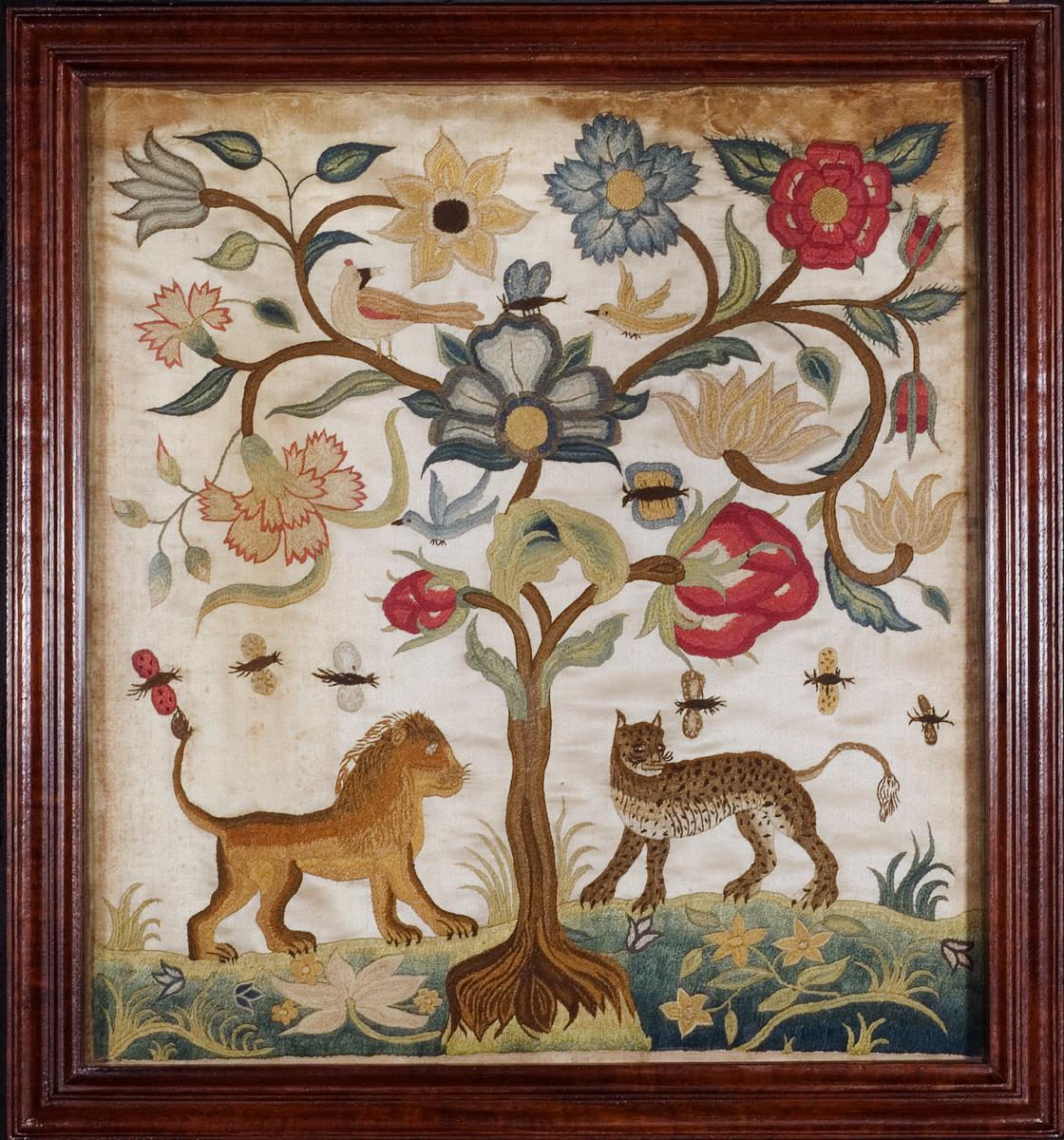 1987.0135 Needlework Picture and Frame