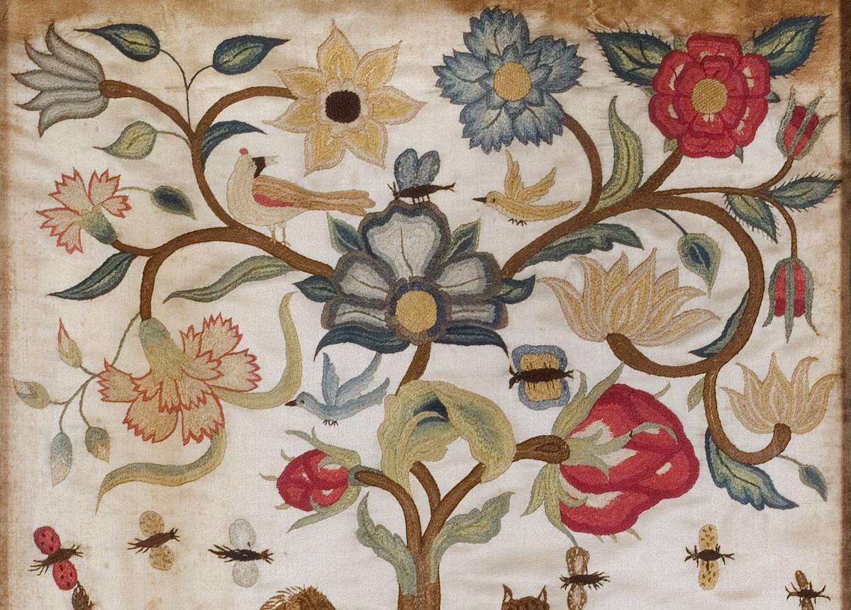 1987_0135 Needlework Picture, Detail