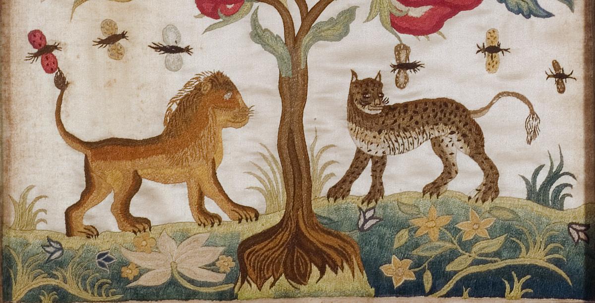 1987_0135 Needlework Picture, Detail 2