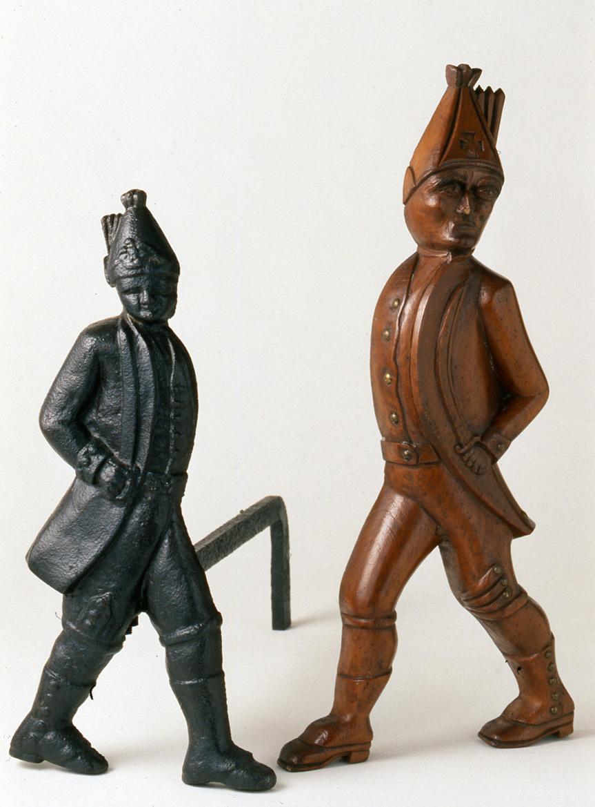 1964.1546.001, 1988.0027 Andiron and Andiron Mold