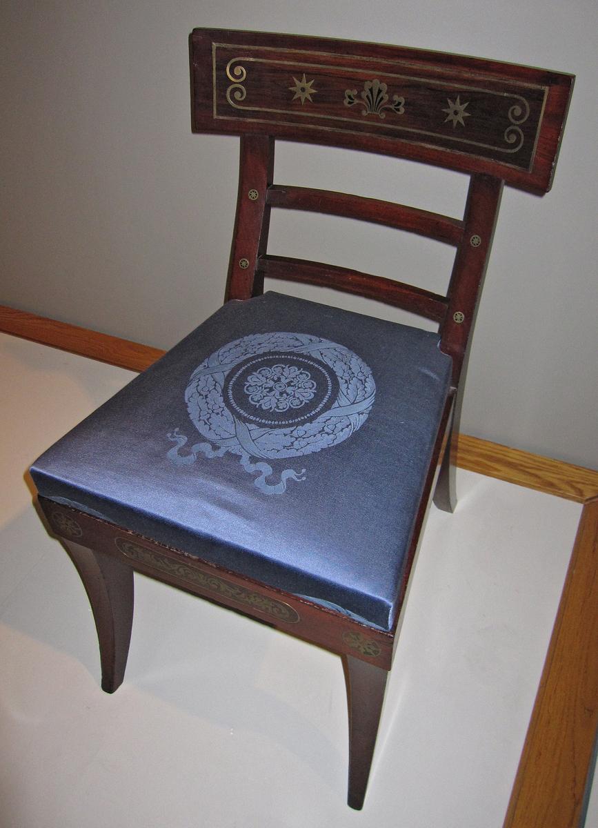 1988.0035.003 chair with 2009.0509.003 slip seat, view 2