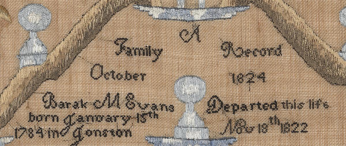 1988.0054 Sampler, Detail