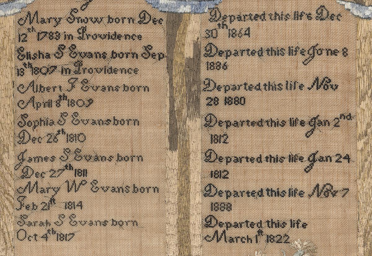 1988.0054 Sampler, Detail 2