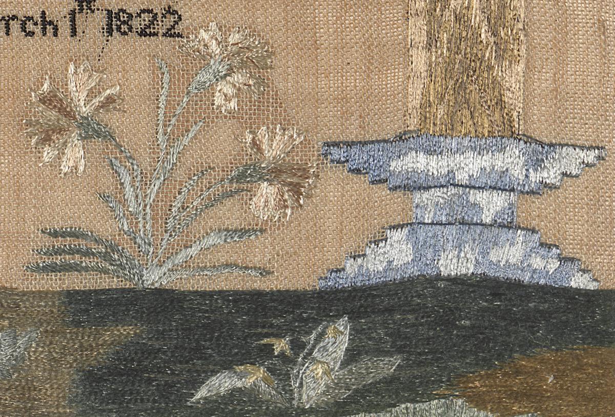 1988.0054 Sampler, Detail 6