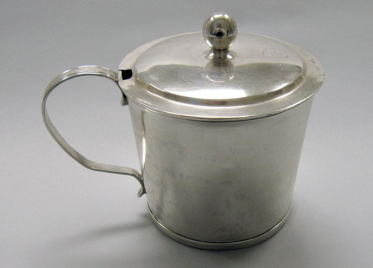 1988.0069 A, B Silver Mustard Pot view 2