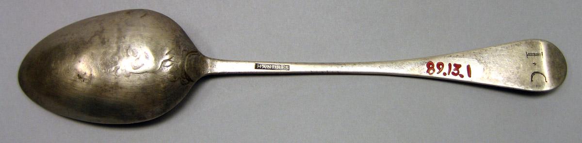 1989.0013.001 Silver Spoon underside