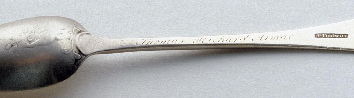 1989.0013.031 Spoon, Dessert Spoon, detail 1