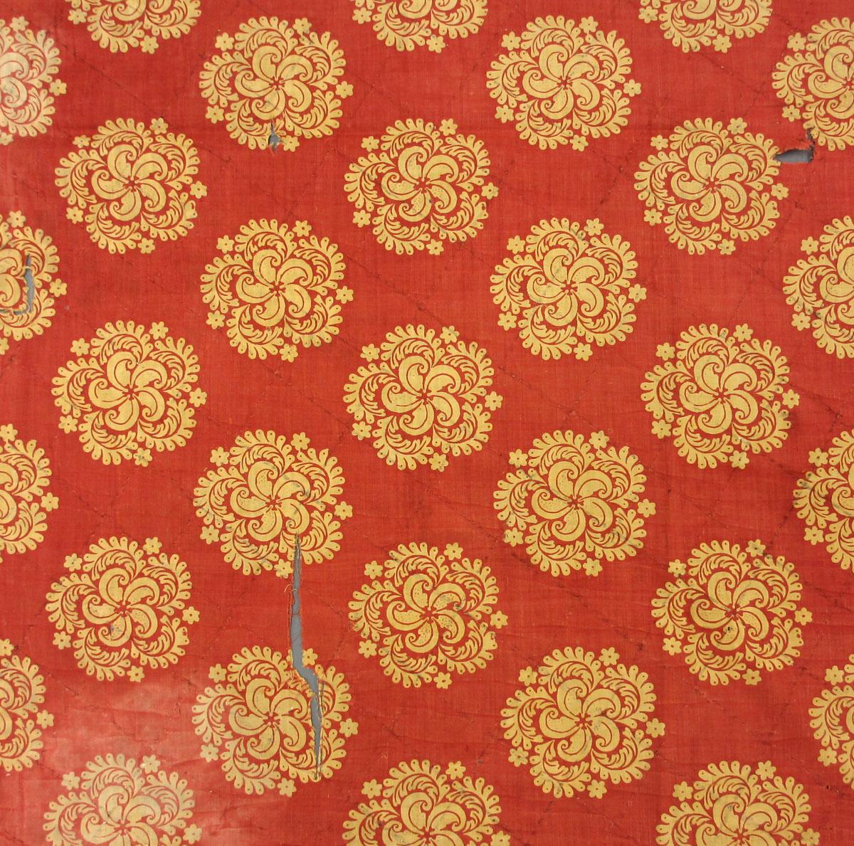 T327 textile, printed design repeat