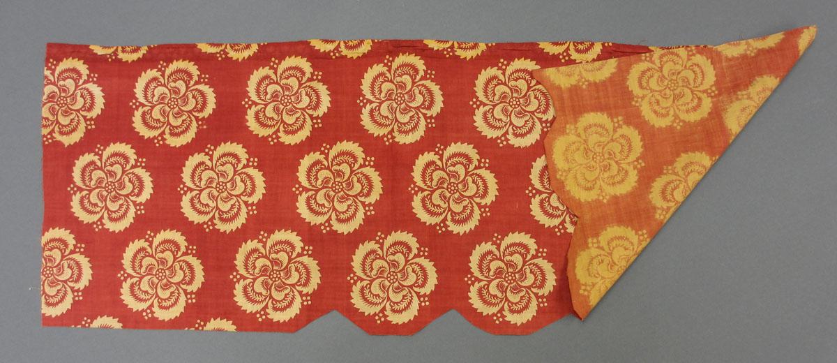 1958.0069.002 Textile, printed folded corner