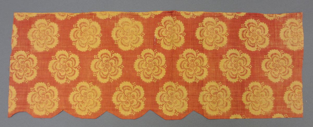 1958.0069.002 Textile, printed reverse