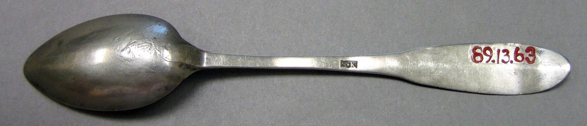 1989.0013.063 Silver Spoon underside