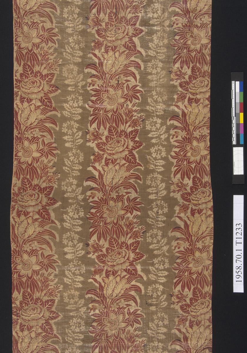 1958.0070.001 Textile, printed, detail 3