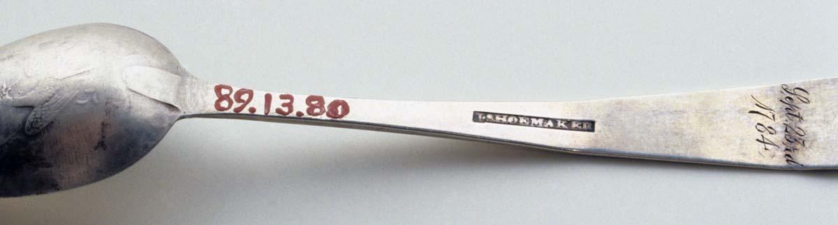 1989.0013.080 Spoon, Teaspoon, detail 1