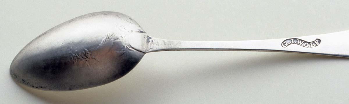 1989.0013.090 Spoon, Teaspoon, detail 1