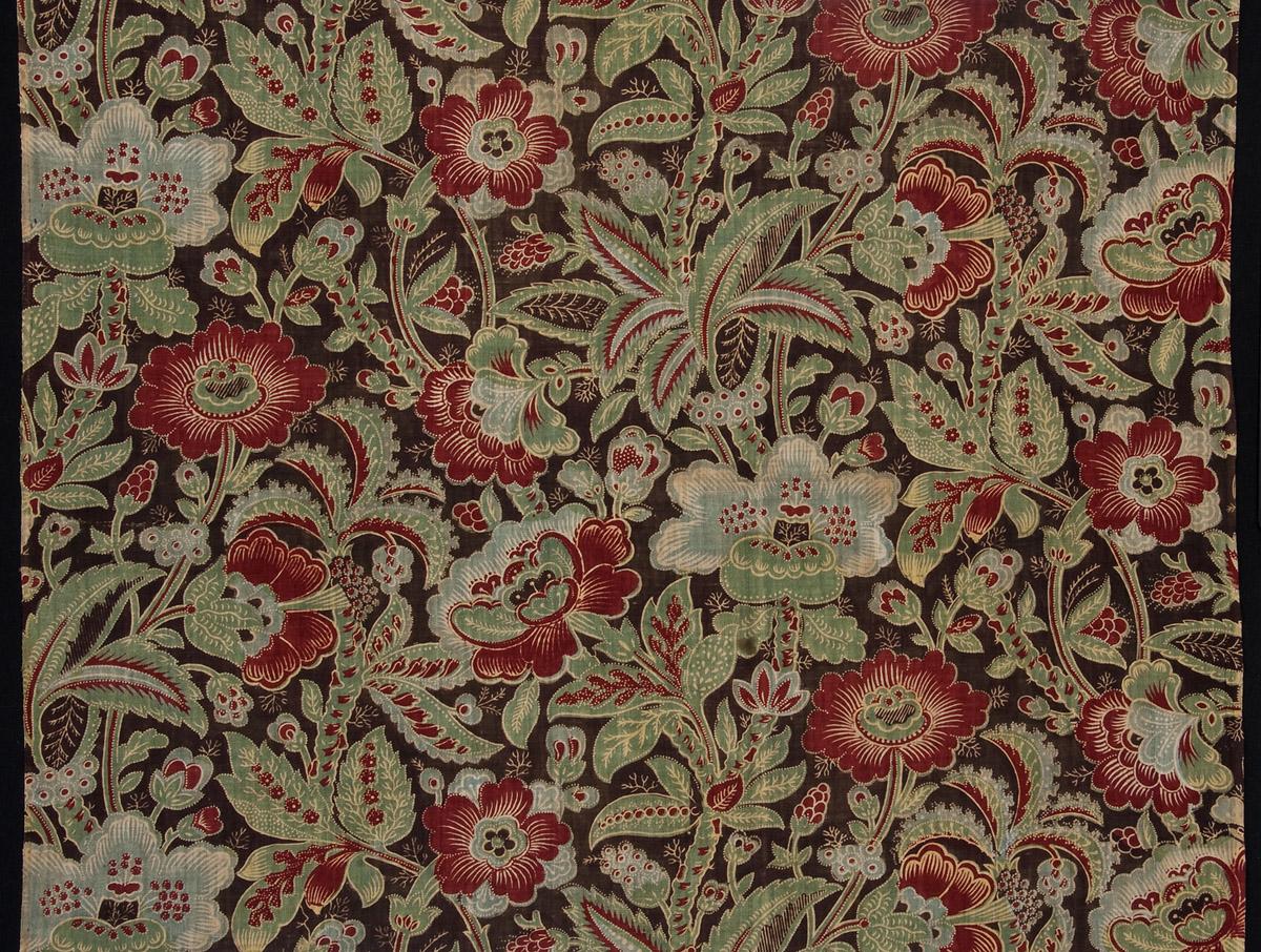 1958.0070.006.001 Textile, printed, detail 1