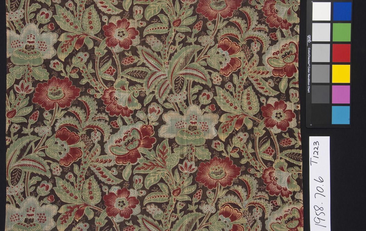 1958.0070.006.001 Textile, printed, detail 3
