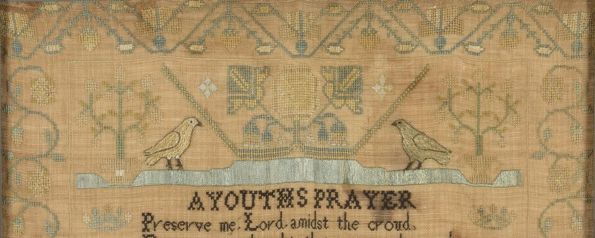 1989.0042 Sampler, detail 1