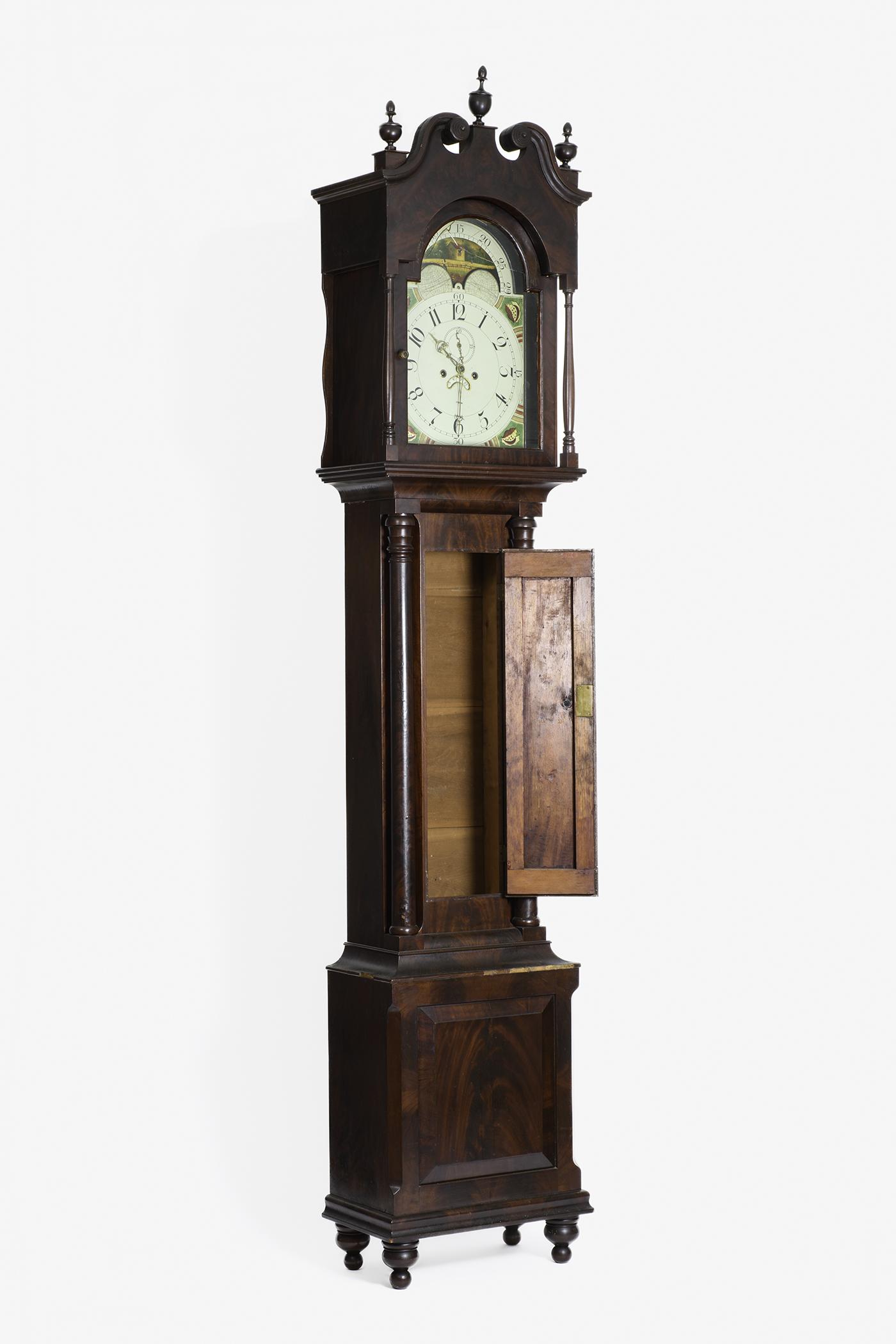 1989.0046 Clock, Tall clock, view 2