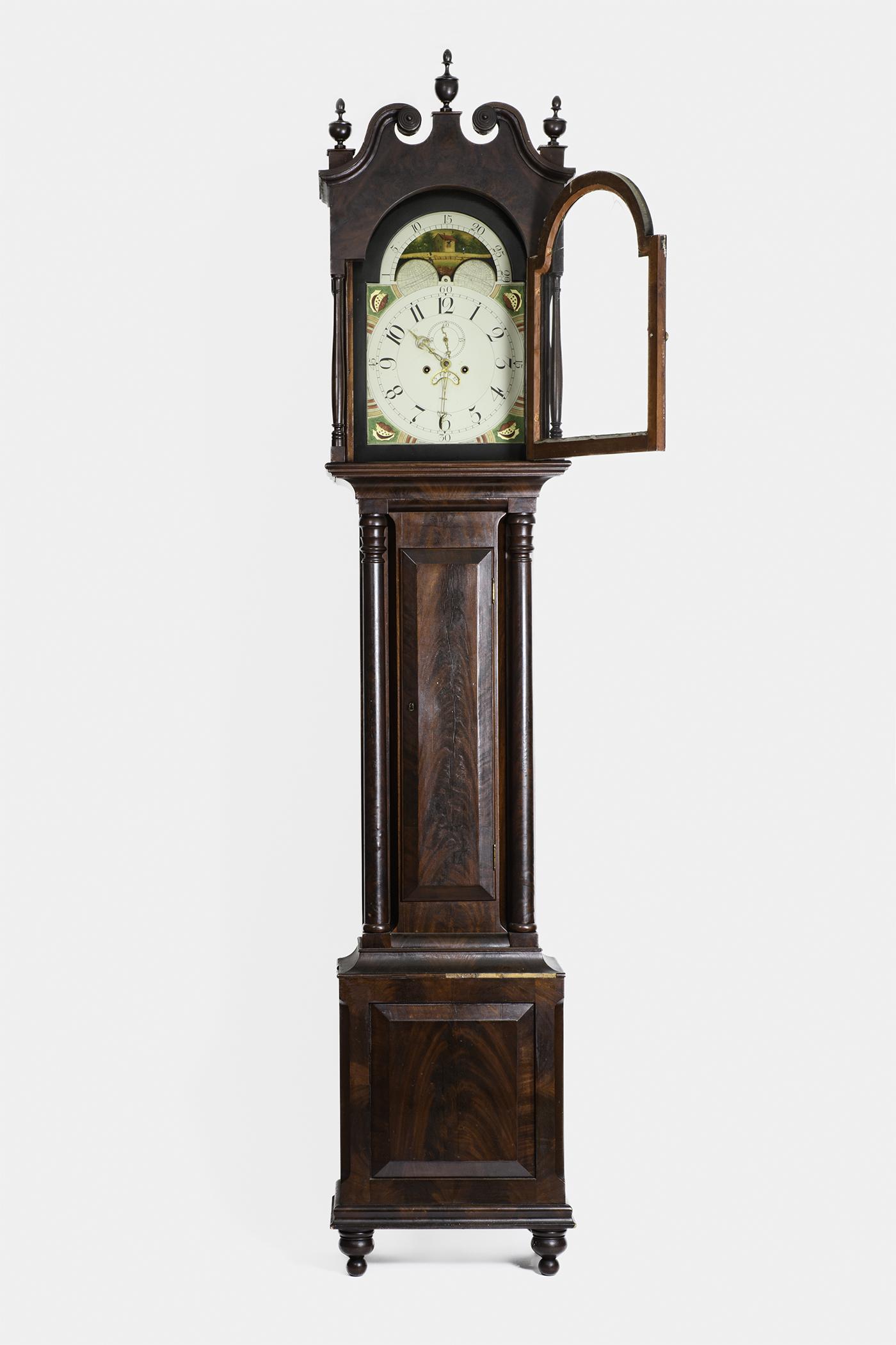 1989.0046 Clock, Tall clock, view 3