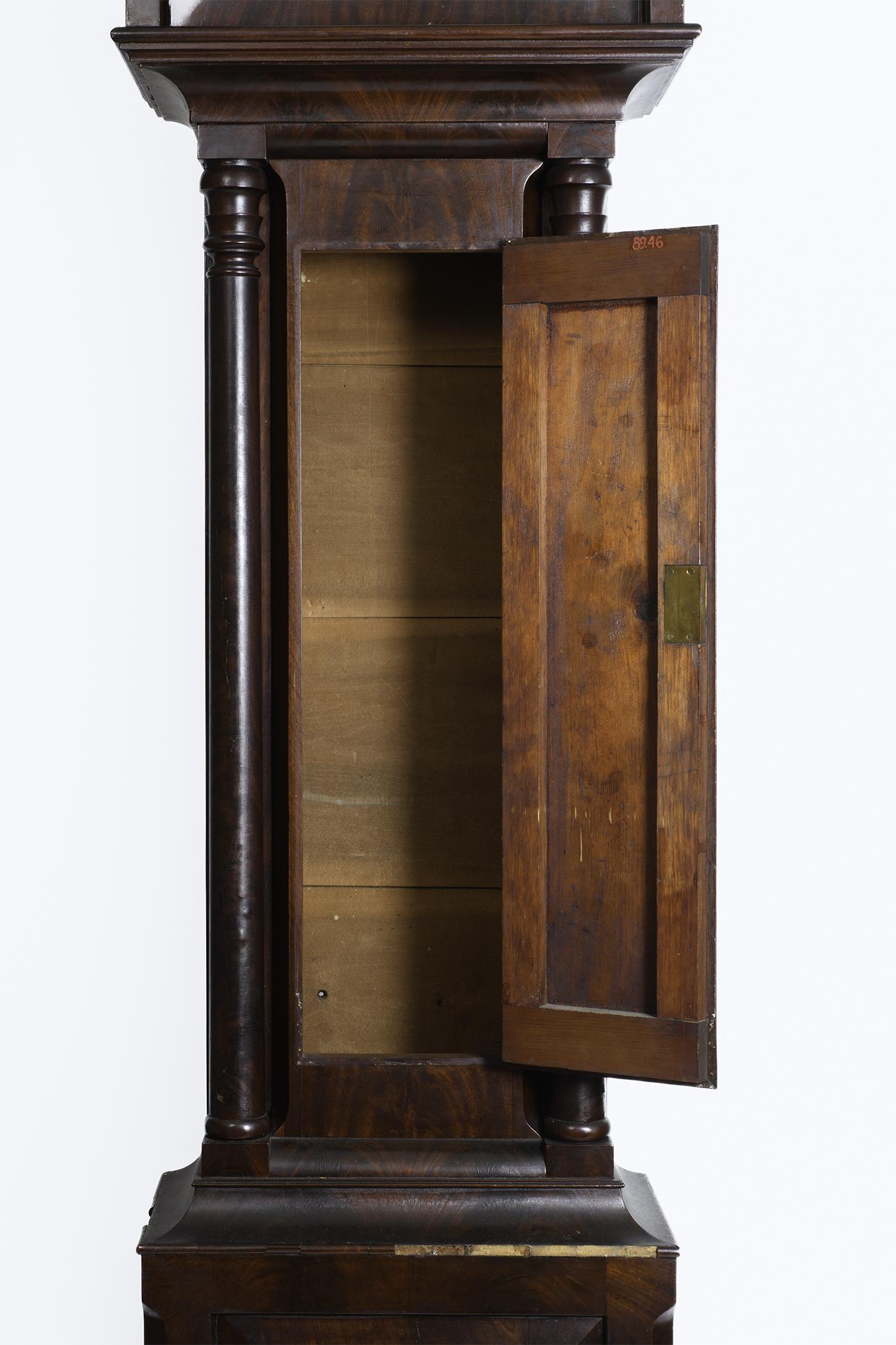 1989.0046 Clock, Tall clock, detail 1