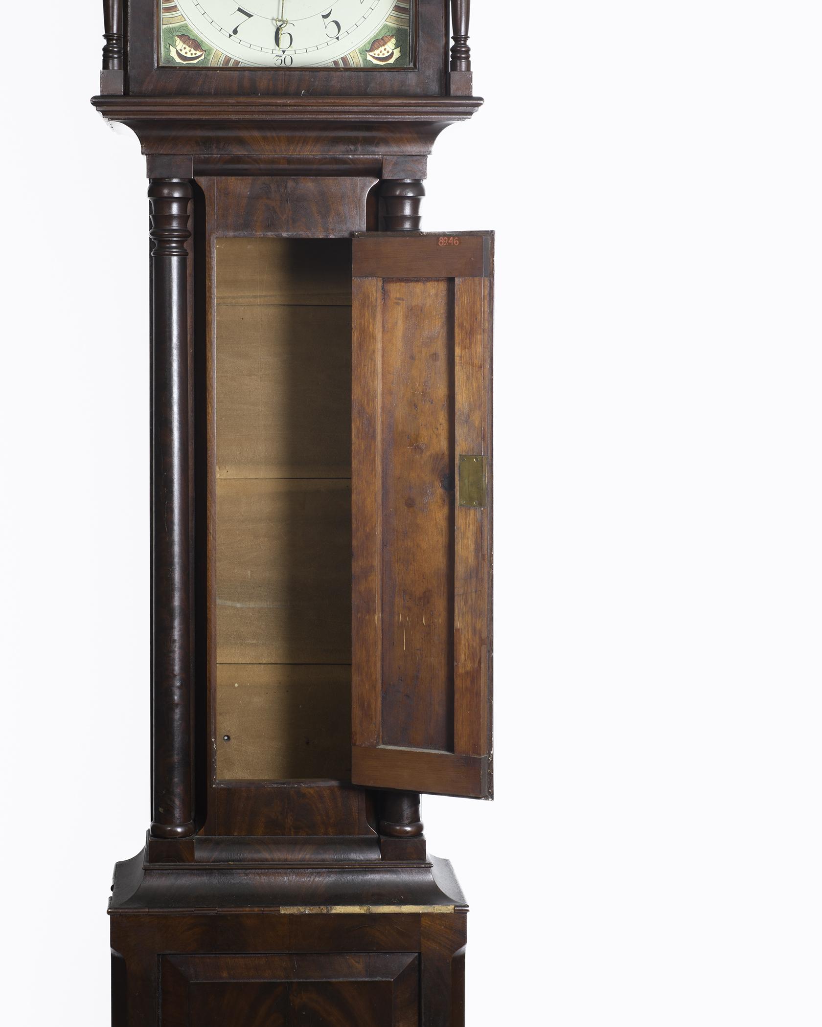 1989.0046 Clock, Tall clock, detail 2