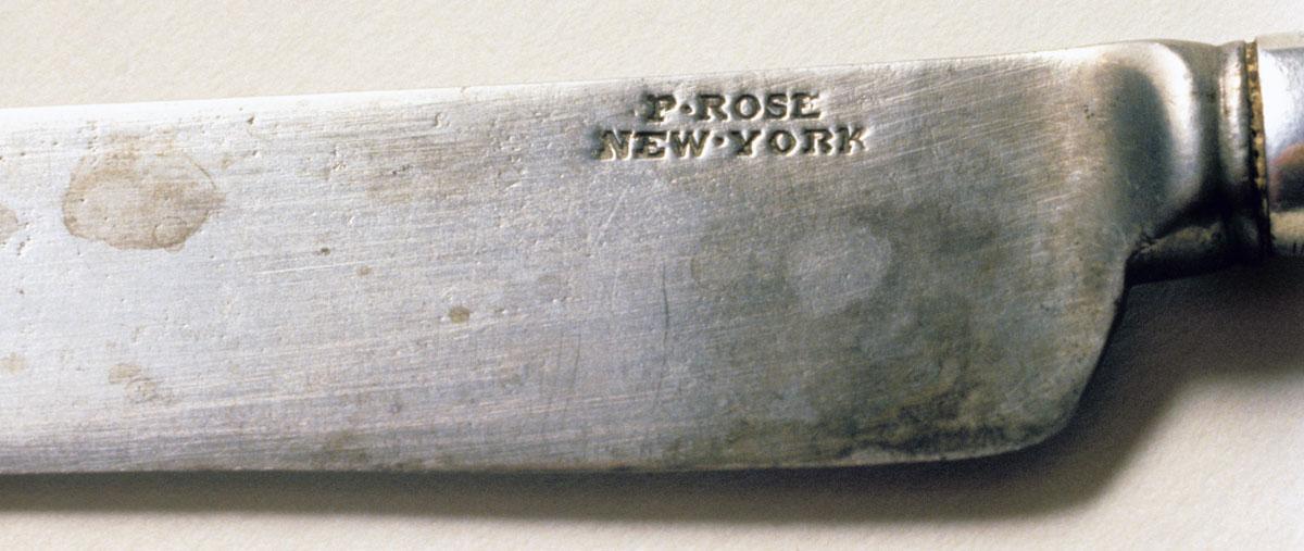 1989.0056.002 Knife, Dinner Knife, detail 1