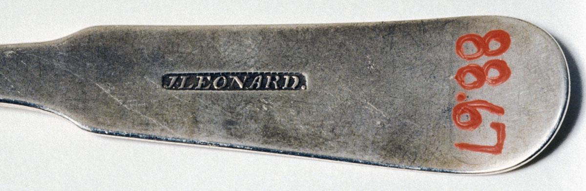 1989.0067 Spoon, Dessert Spoon, detail 1