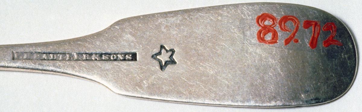 1989.0072 Spoon, Teaspoon, detail 1