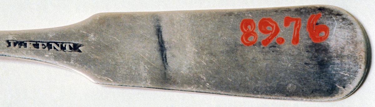 1989.0076 Spoon, Teaspoon, detail 1