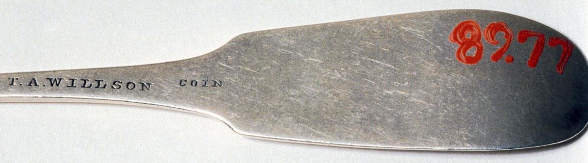 1989.0077 Spoon, Teaspoon, detail 1