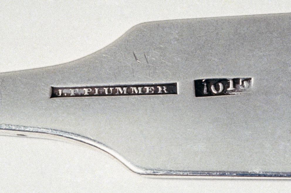 1989.0081 Spoon, Tablespoon, detail 1