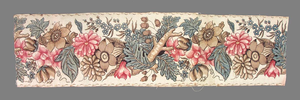 1958.0074.001-.002 Textile, printed obverse