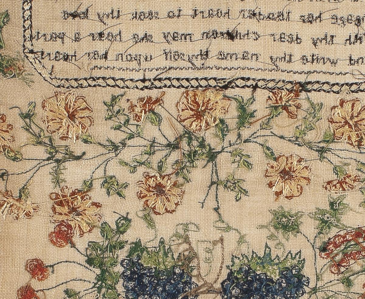 1990.0001 Sampler, Verso Detail