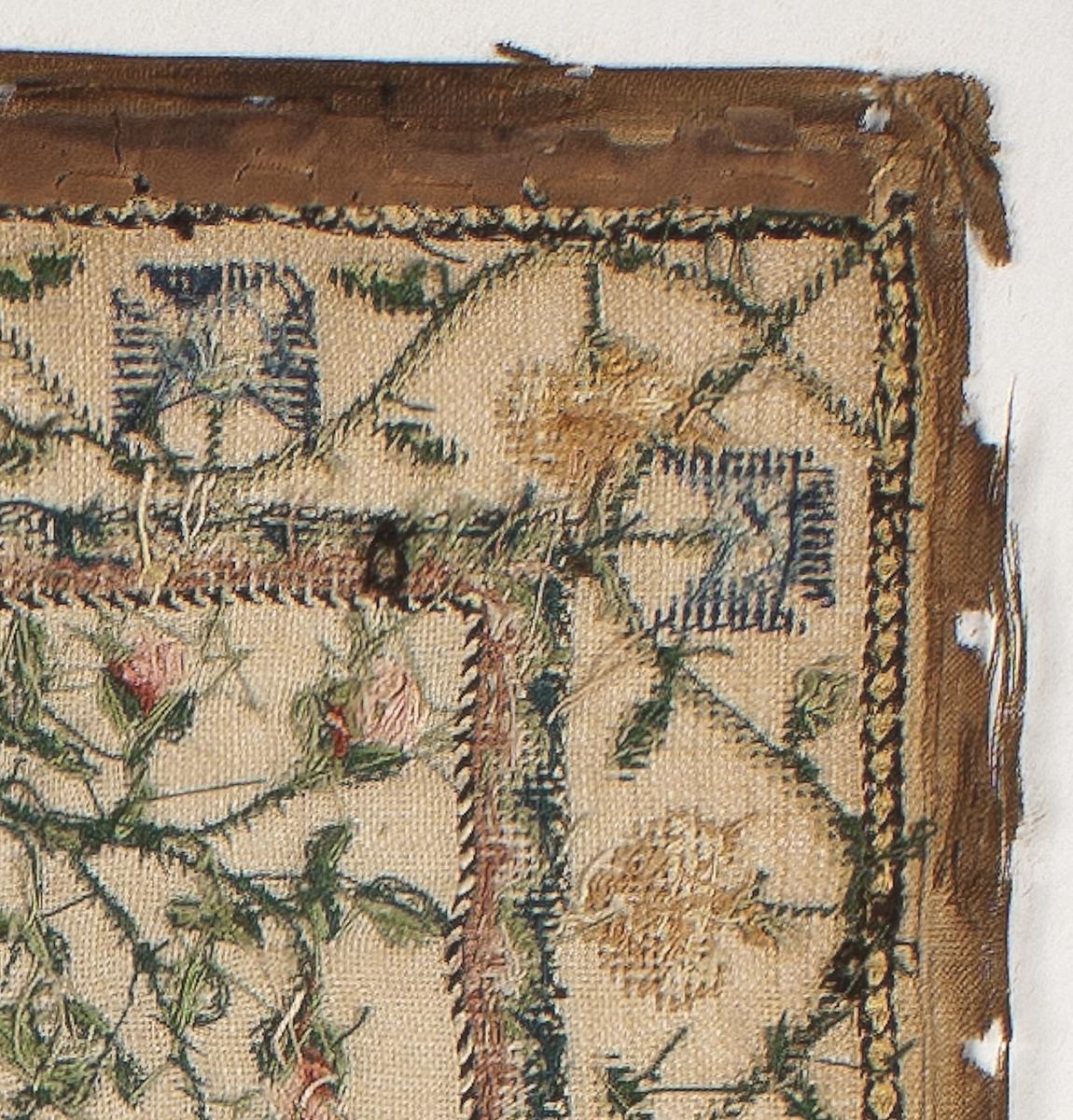 1990.0001 Sampler, Verso Detail 2