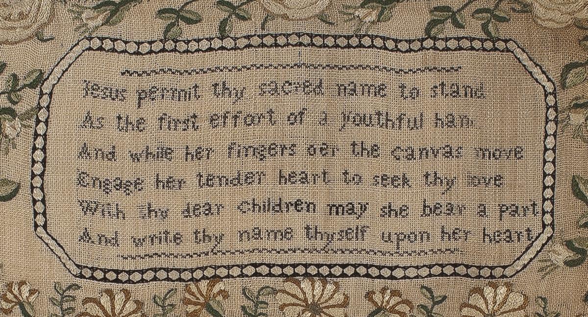 1990.0001 Sampler, Detail 2