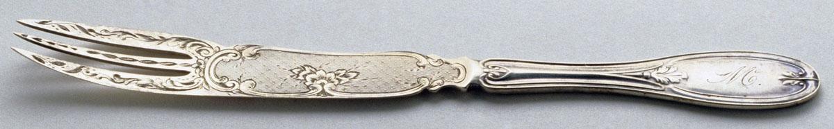 1990.0003 Fork, Watermelon Fork, view 1