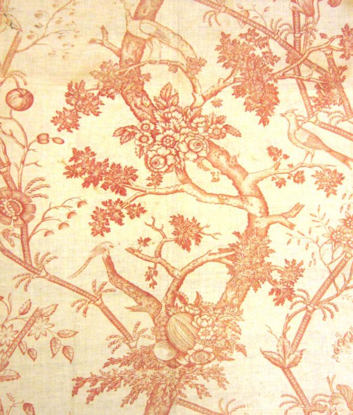 1958.0075.001 A Textile, printed partial design repeat