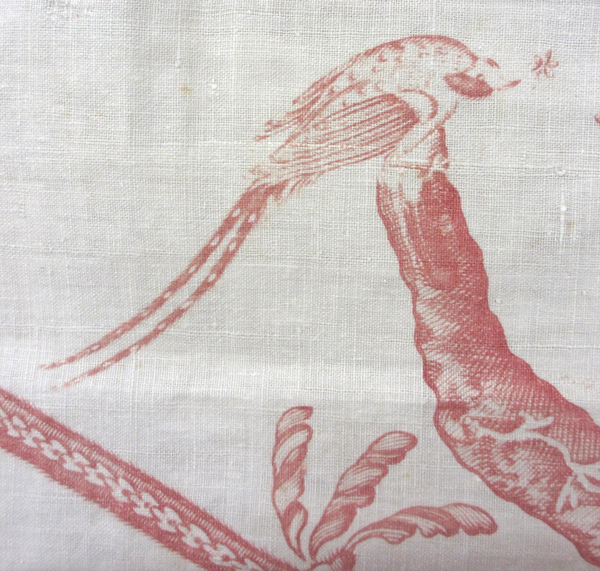1958.0075.001 A textile, printed detail 3