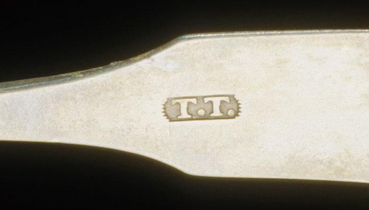 1990.0004 Spoon, Teaspoon, detail 1