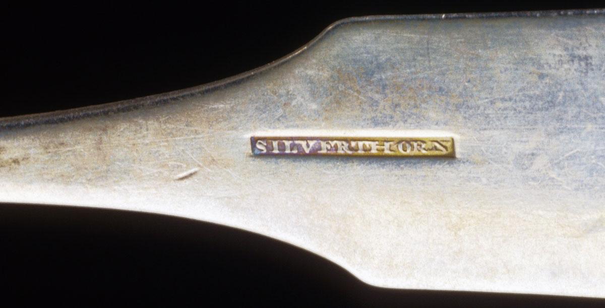 1990.0007 Spoon, Tablespoon, detail 1