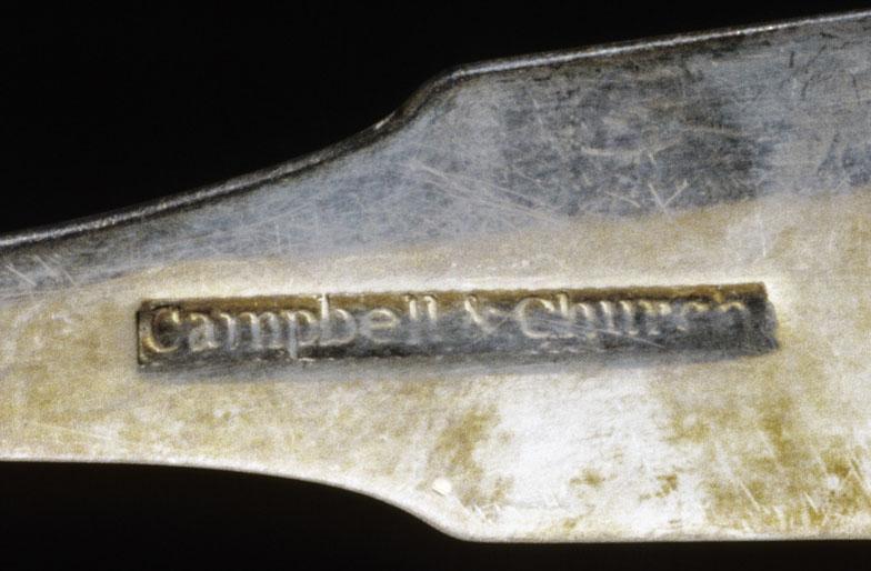 1990.0011 Salt, Serving Spoon, detail 1