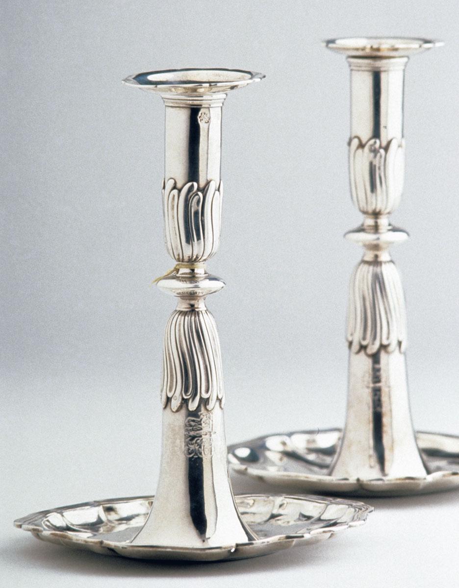 1990.0024.001, 1990.0024.002 Candlestick, view 1