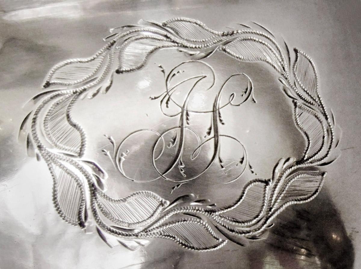 1990.0043.002 Cream pot, engraving