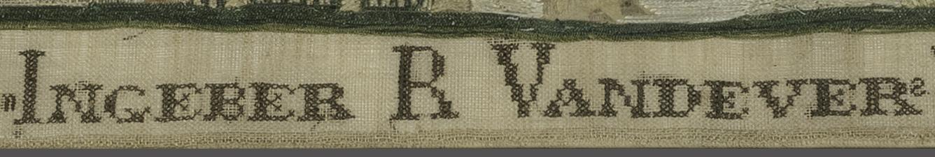 1990.0073 Needlework Picture, Detail 9