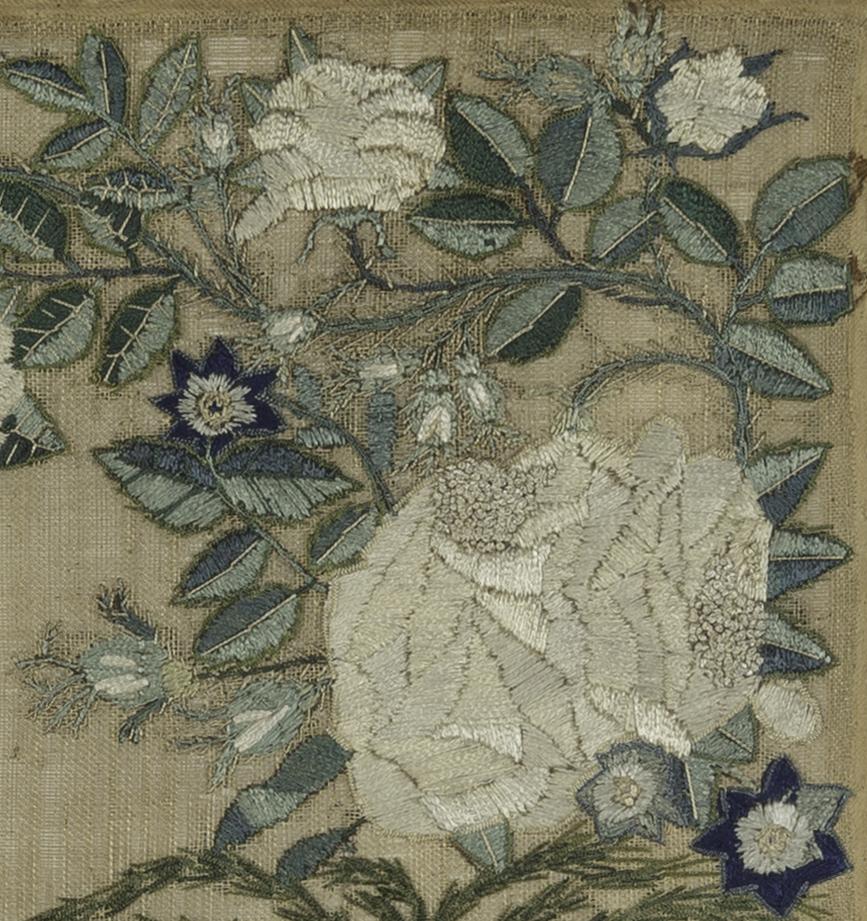 1990.0073 Needlework Picture, Detail 6