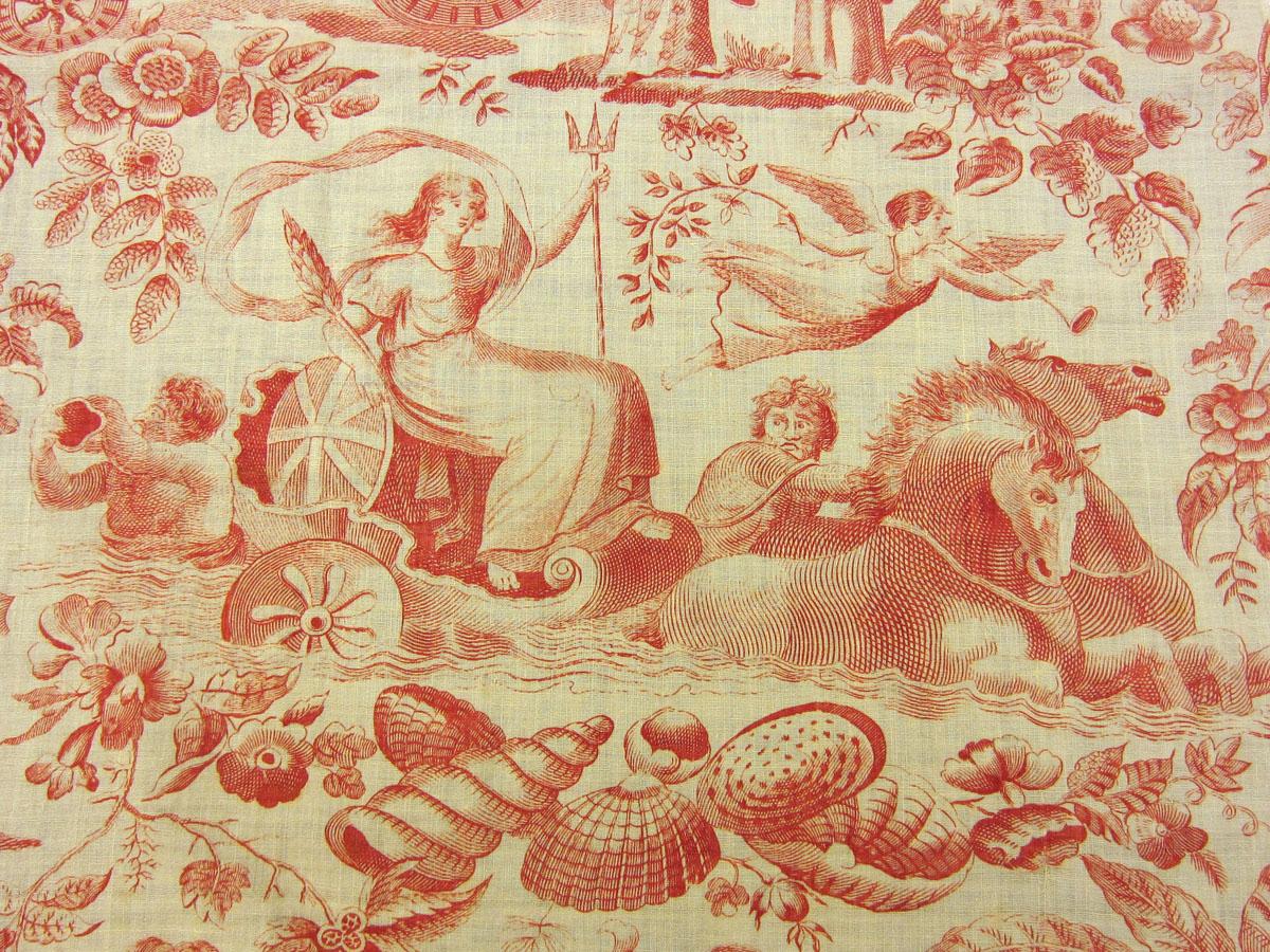 1958.0077.005 Textile, printed detail 5