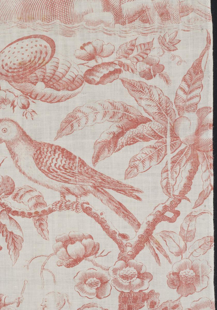 1958.0077.005 Textile, printed, detail 4