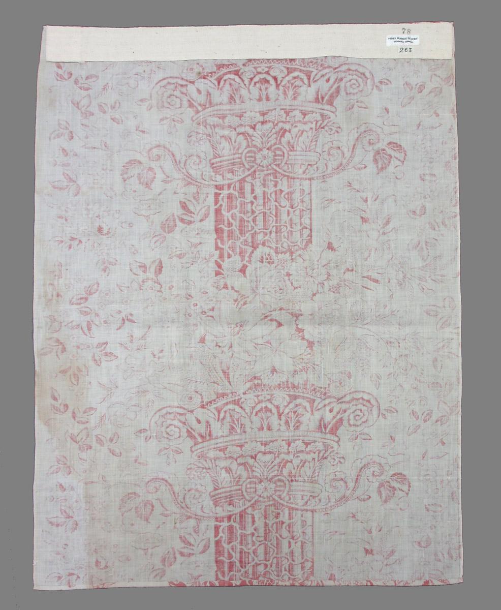 1958.0077.006 Textile, printed reverse