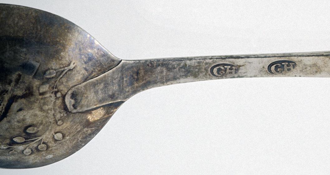 1990.0092 Spoon, Teaspoon, detail 1