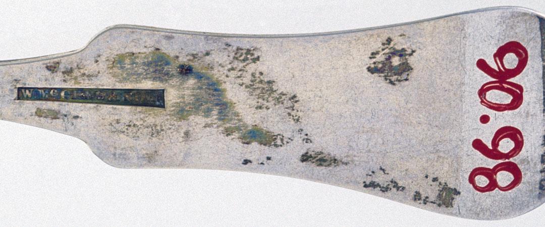 1990.0098 Spoon, Dessert Spoon, detail 1